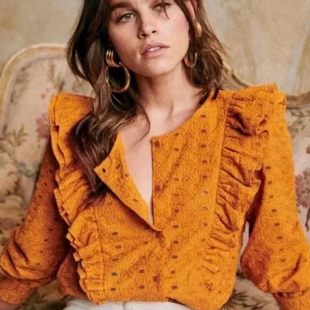 Suzanne saffron blouse size 8